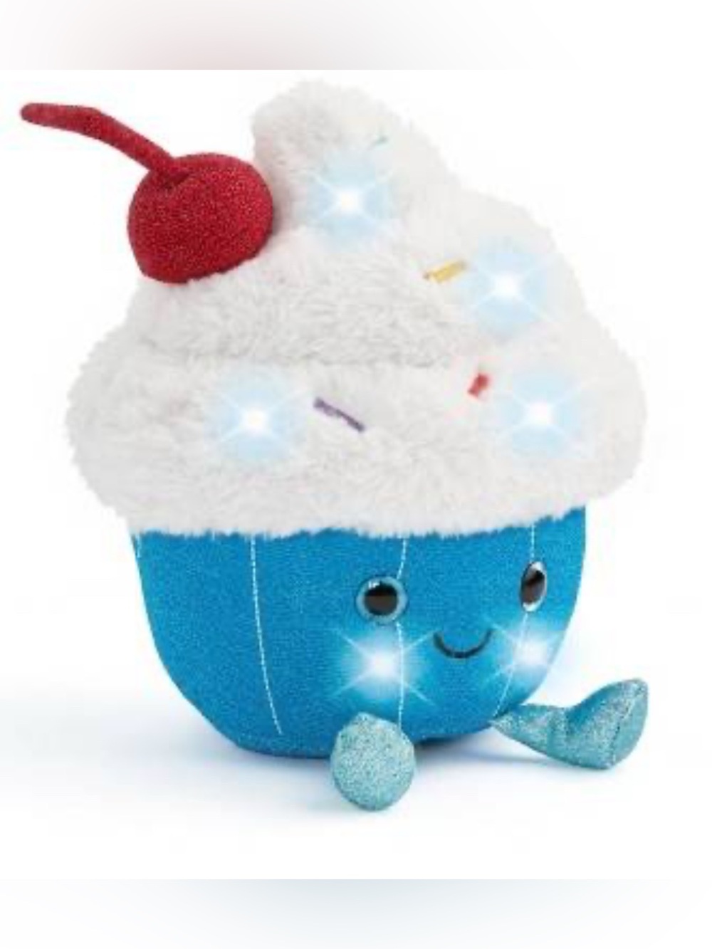 FAO Schwarz Glow-Brights Plush - Blue and White
